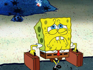 Bob Esponja "Lo siento Bob, los juegos intantiles ya no venden..."