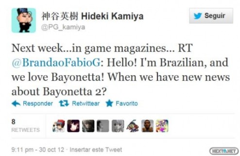 Tweet Bayonetta 2 31-10
