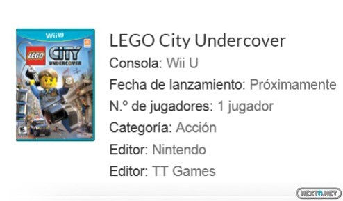 1302-17 LEGO City Undercover Wii U Cooperativo