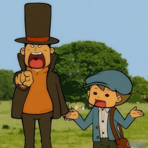 1304-03 Profesor Layton anuncio