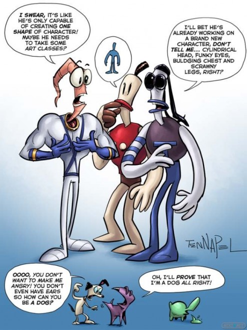 1307-05 Earthworm Jim, Neverhood y Armikrog