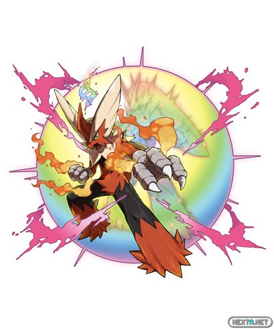 1308-09 Pokémon X-Y Mega-Blaziken Artwork 02