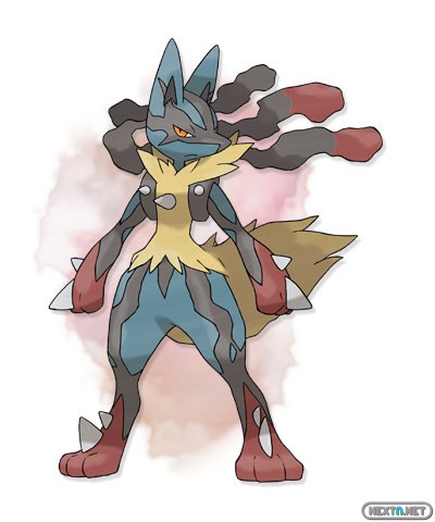 1308-09 Pokémon X-Y Mega- Lucario artwork