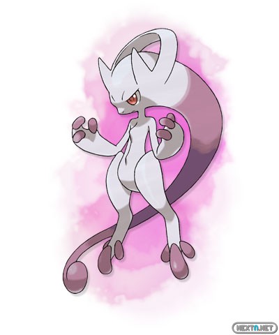 1308-09 Pokémon X-Y Mega-MewTwo ArtWork