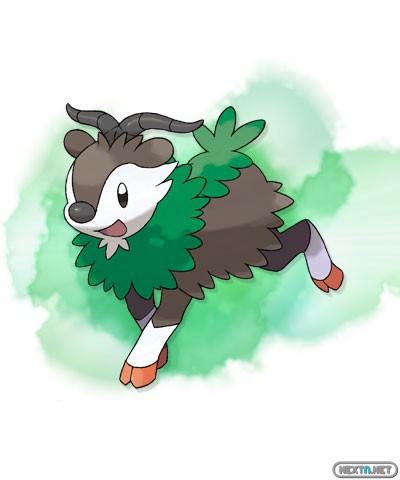 1308-09 Pokémon X-Y Skiddo artwork