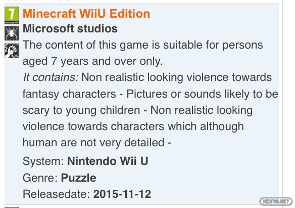 1511-12 Minecraft WIi U Edition 1