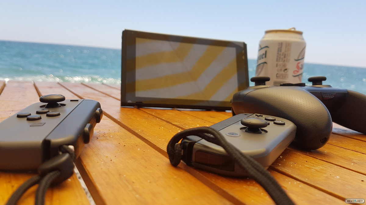 Nintendo Switch pantalla sol