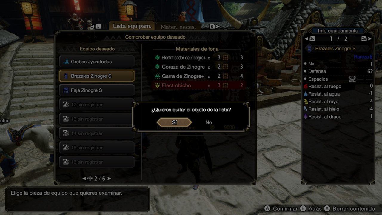 Guía Monster Hunter Rise Equipo Deseado
