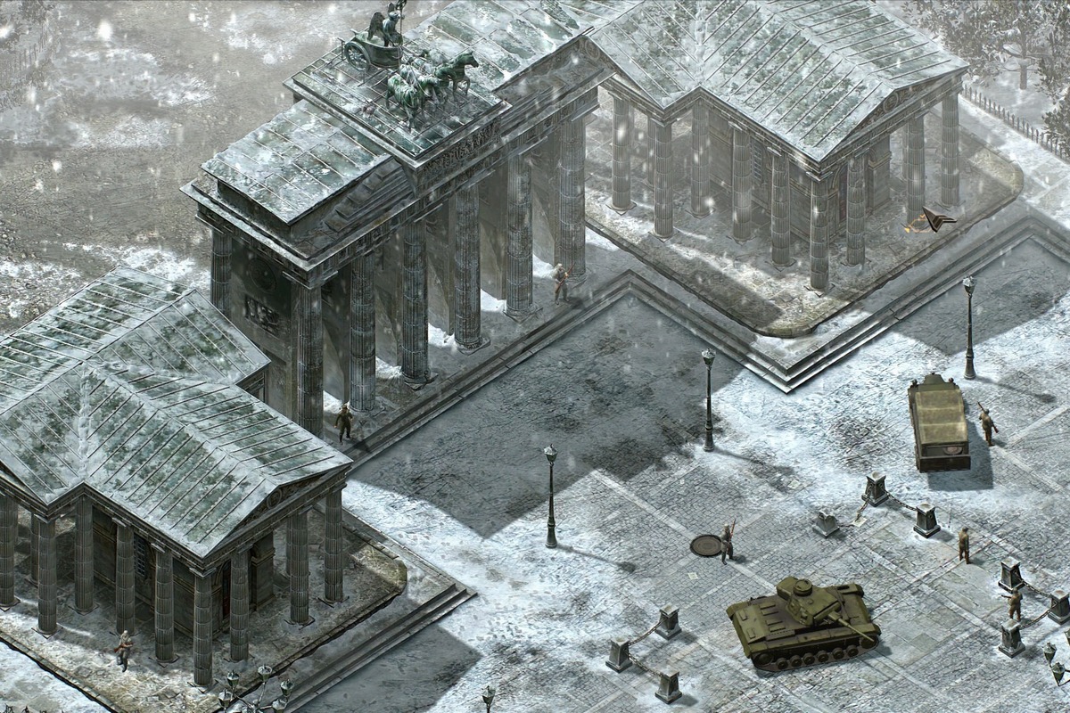 Vista isométrica de Commandos 3