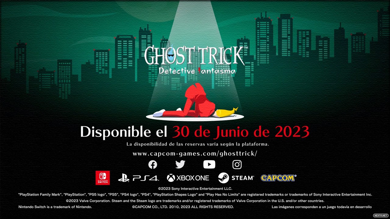 Ghost Trick Phantom Detective Fecha Lanzamiento 30 Junio Nintendo Switch PS4 Xbox One PC