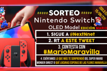 Sorteo Nintendo Switch OLED Roja Edición Mario