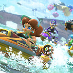 Mario Kart World agua
