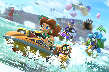 Mario Kart World agua