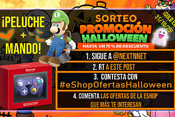 Sorteo ofertas eShop Halloween 2025 peluche Luigi succionaentes Mando Nintendo GameCube Nintendo Switch 2