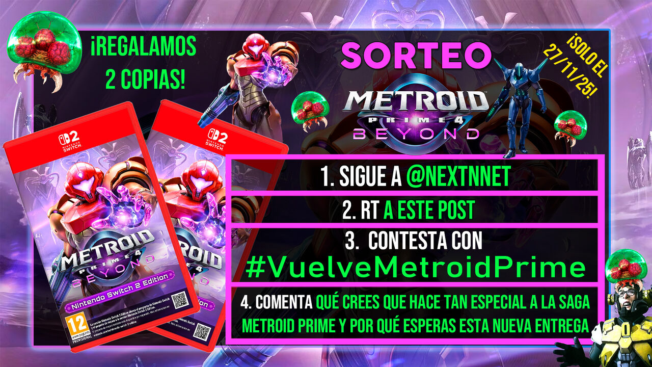 Sorteo Metroid Prime 4 Beyond Nintendo Switch 2