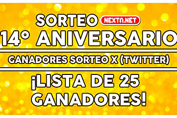 Ganadores sorteo #14AniversarioNextN 2025-2026