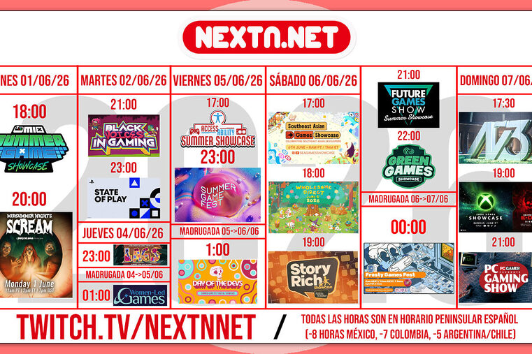 Cuadrante NO E3 Summer Game Fest 2026 todas las presentaciones conferencias DEFINITIVO