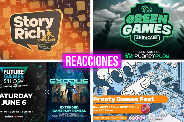 Reacciones Story Rich Games, Green Games Showcase, Future Games Show y Frosty Game Fest Summer Game Fest 2026
