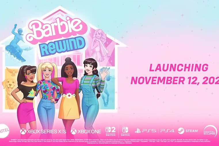Barbie Rewind Anuncio IGN Live 2026 Nintendo Switch 2 Xbox Series PC PS5 PS4